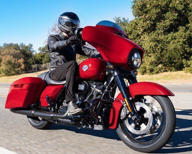 Red Harley Davidson Motorcycle